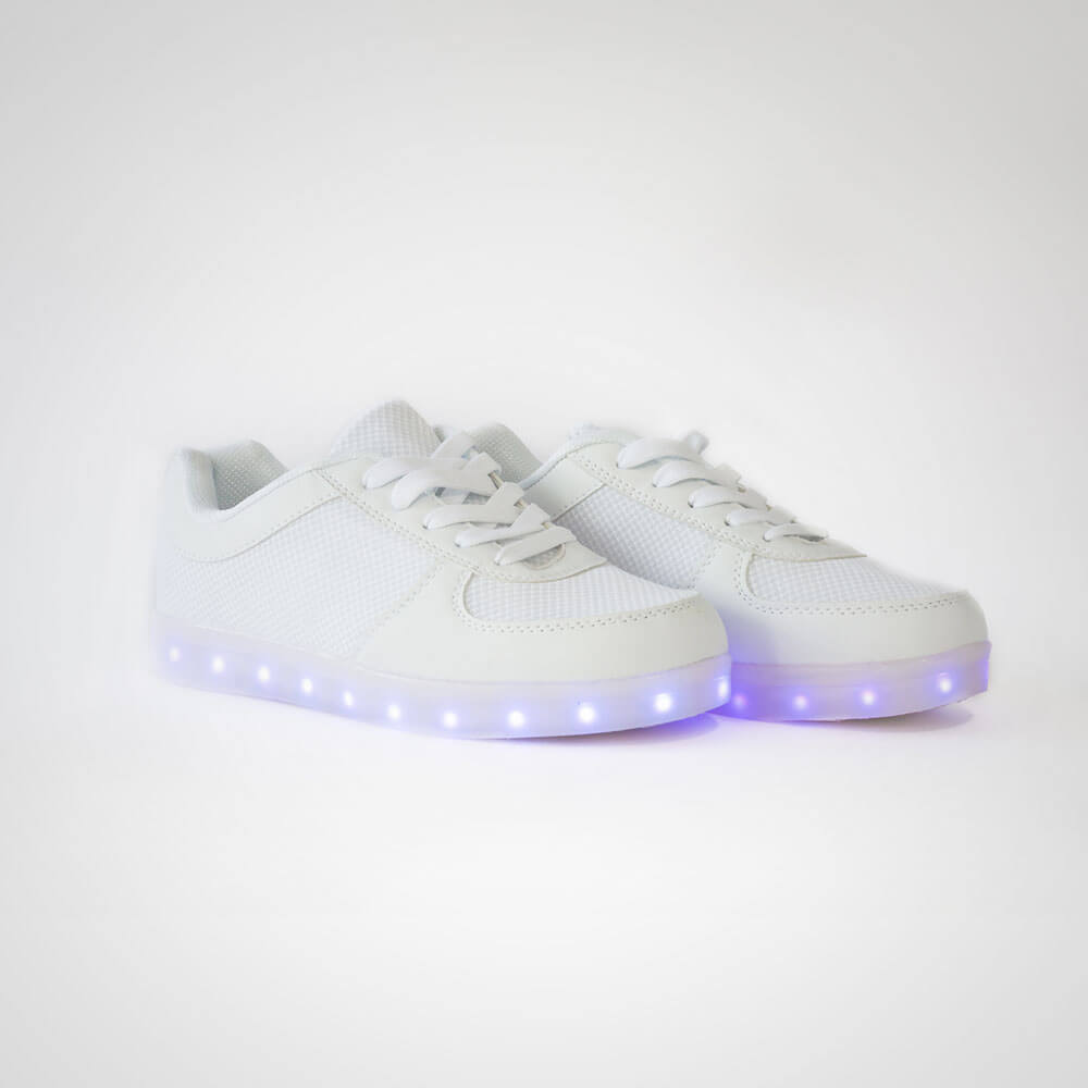 DNK White Shoes with LED - Imagen 2